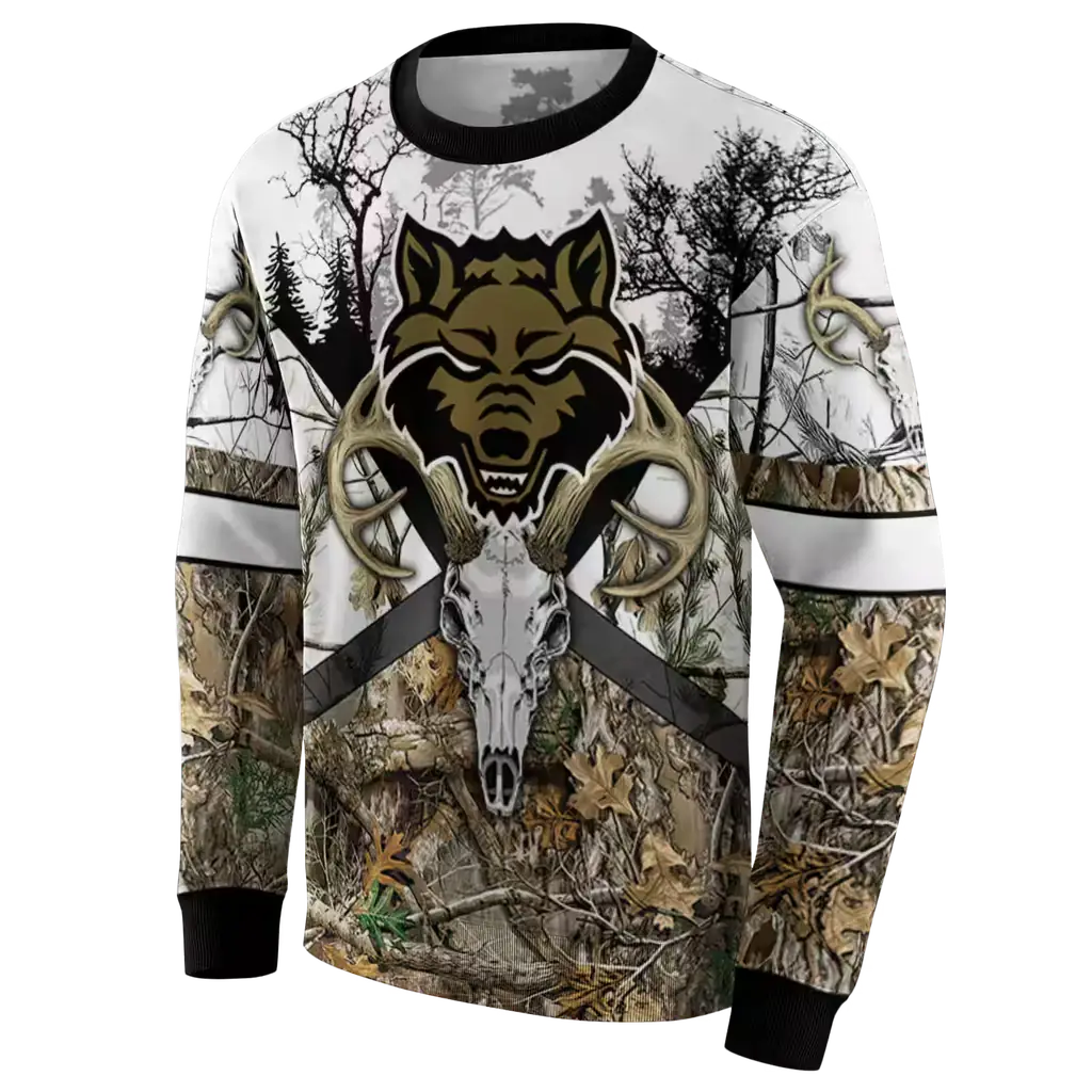 customized arkansas state red wolves forest silhouette hoodie new arrival customized arkansas state red wolves forest silhouette hoodie new arrival