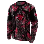 customized arkansas state red wolves hunting theme scarlet black hoodie best selling