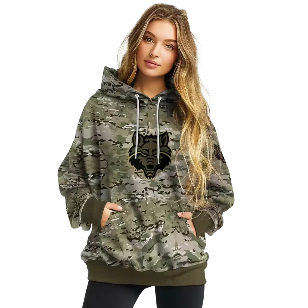 customized arkansas state red wolves military style hoodie high quality customized arkansas state red wolves military style hoodie high quality