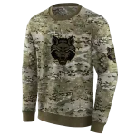 customized arkansas state red wolves military style hoodie best selling