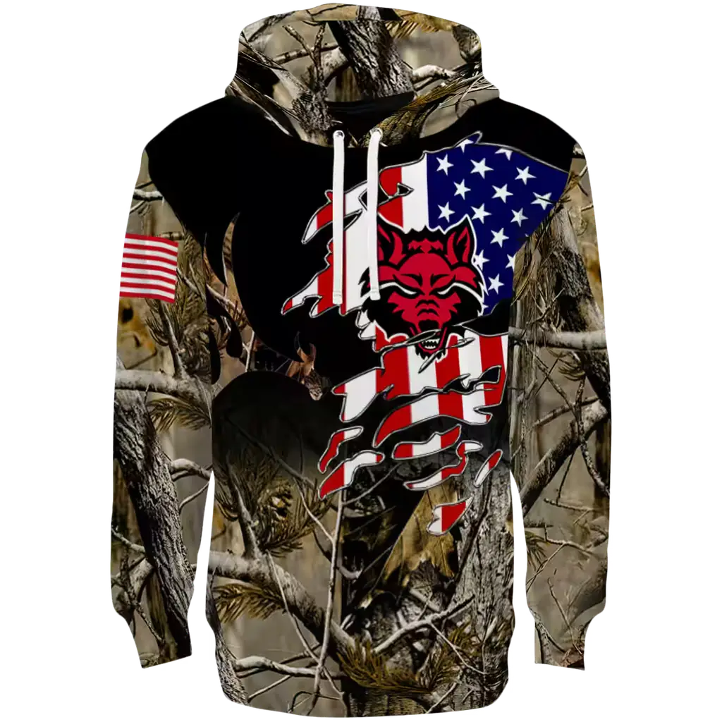 customized arkansas state red wolves tree camo hoodie best selling customized arkansas state red wolves tree camo hoodie best selling
