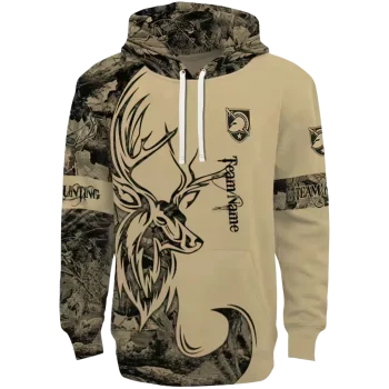 customized army black knights deer silhouette gold hoodie best selling