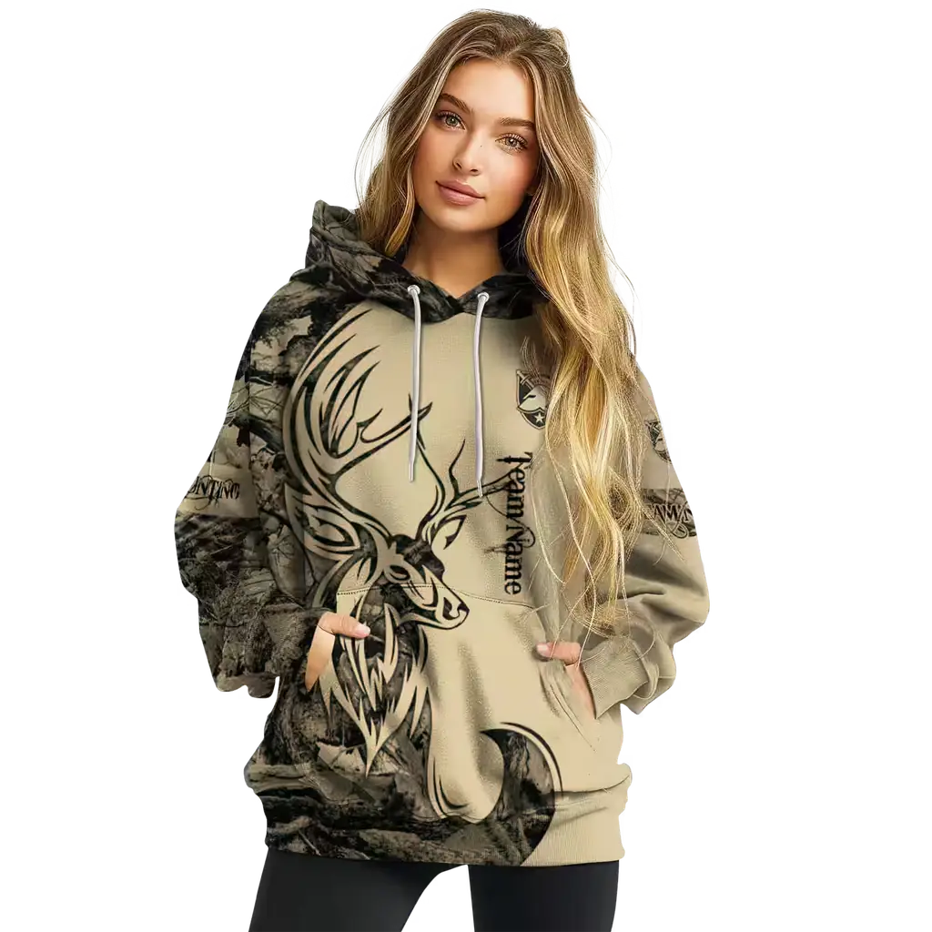 customized army black knights deer silhouette gold hoodie high quality customized army black knights deer silhouette gold hoodie high quality