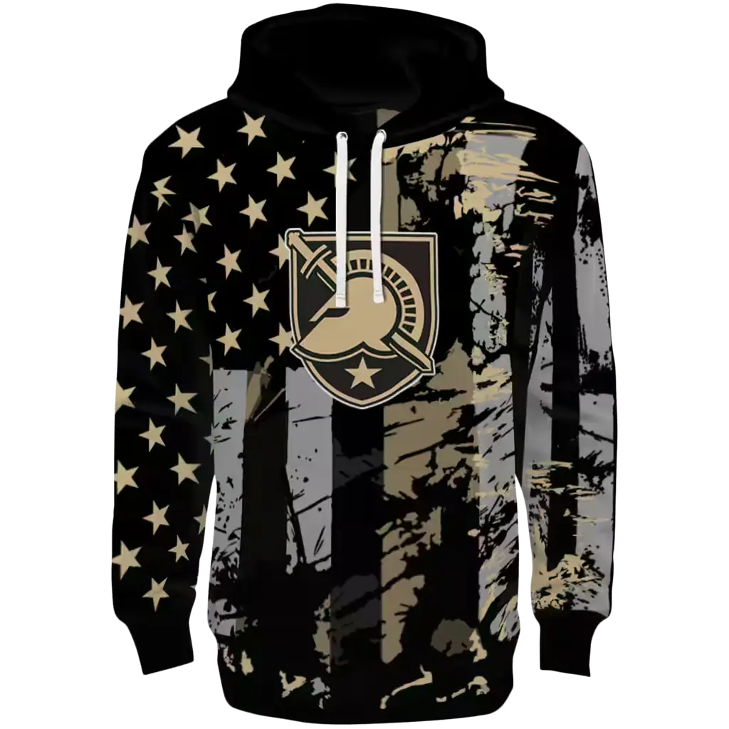 customized army black knights distressed flag gold black hoodie best selling customized army black knights distressed flag gold black hoodie best selling