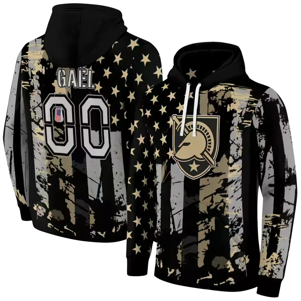 customized army black knights distressed flag gold black hoodie fashion forward customized army black knights distressed flag gold black hoodie fashion forward