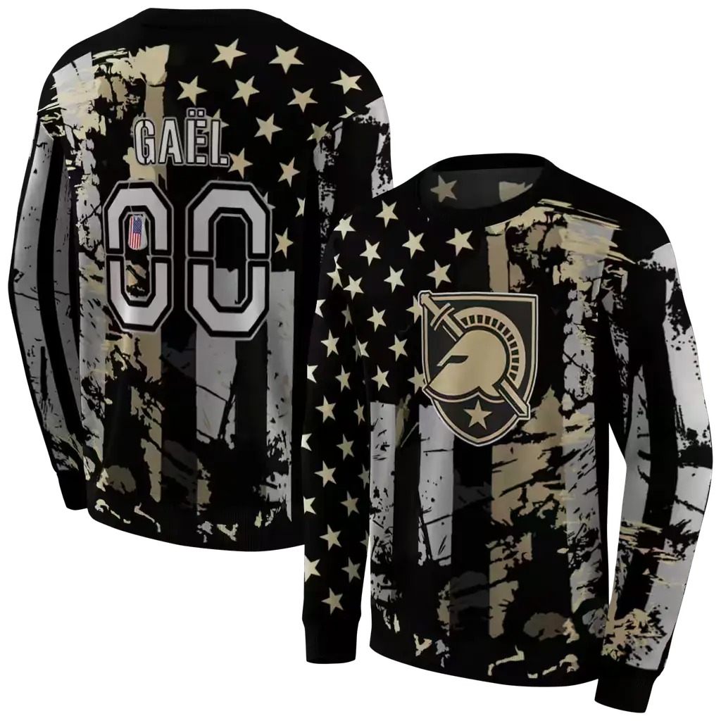 customized army black knights distressed flag gold black hoodie premium grade customized army black knights distressed flag gold black hoodie premium grade