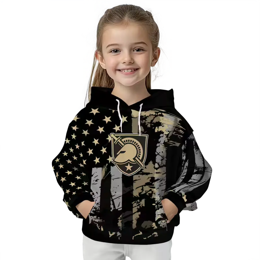 customized army black knights distressed flag gold black hoodie top rated customized army black knights distressed flag gold black hoodie top rated