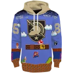 customized army black knights mario blue black hoodie best selling