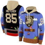customized army black knights mario blue black hoodie best selling