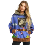 customized army black knights mario blue black hoodie best selling