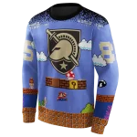 customized army black knights mario blue black hoodie best selling