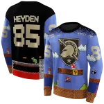 customized army black knights mario blue black hoodie best selling