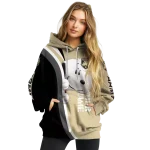 customized army black knights peeking snoopy gold hoodie best selling