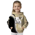 customized army black knights peeking snoopy gold hoodie best selling