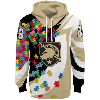 customized army black knights puzzle pieces gold hoodie best selling