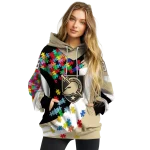 customized army black knights puzzle pieces gold hoodie best selling