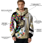 customized army black knights puzzle pieces gold hoodie best selling