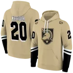 customized army black knights striped sleeves gold hoodie best selling