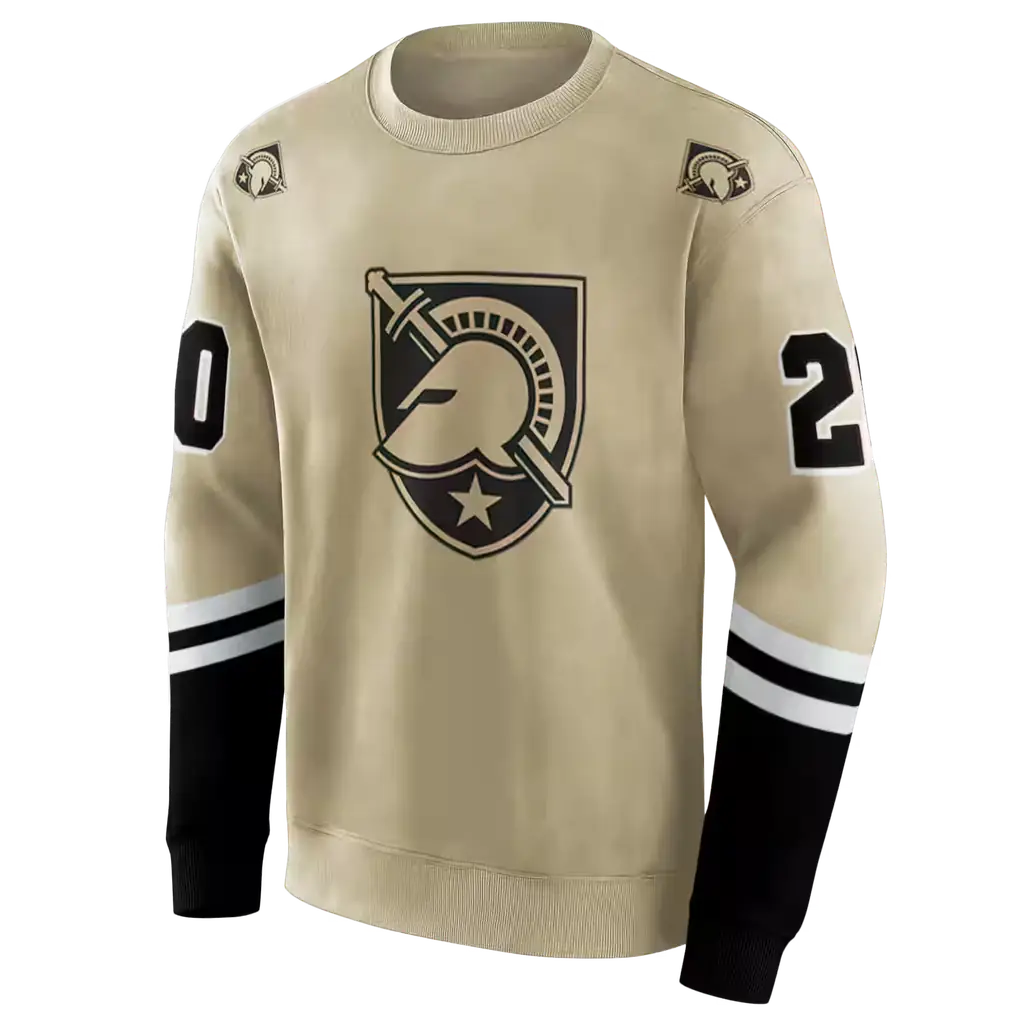 customized army black knights striped sleeves gold hoodie new arrival customized army black knights striped sleeves gold hoodie new arrival