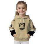 customized army black knights striped sleeves gold hoodie best selling