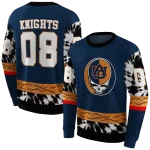 customized auburn tigers grateful vibes navy blue hoodie best selling