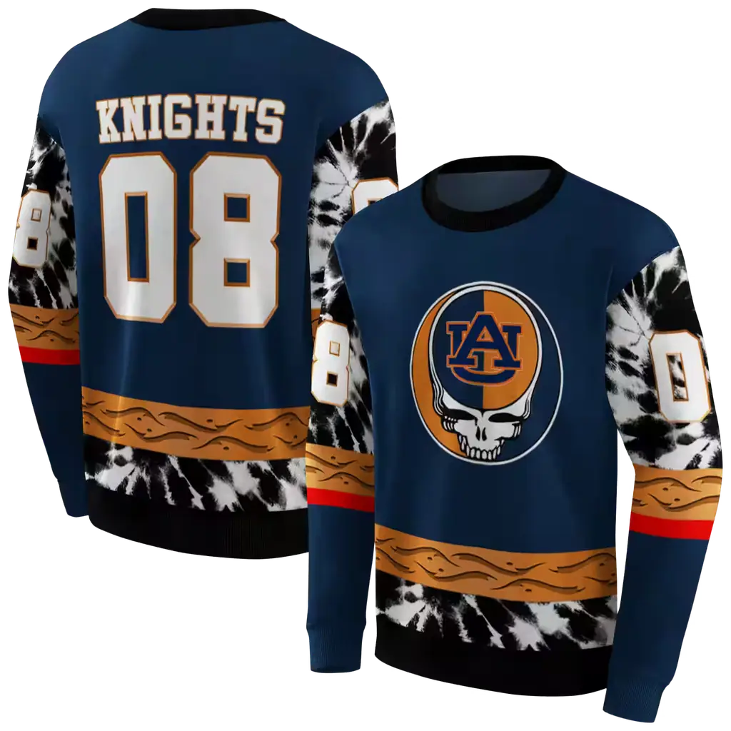 customized auburn tigers grateful vibes navy blue hoodie premium grade customized auburn tigers grateful vibes navy blue hoodie premium grade