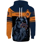 customized auburn tigers grim reaper navy blue black hoodie best selling