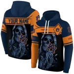 customized auburn tigers grim reaper navy blue black hoodie best selling
