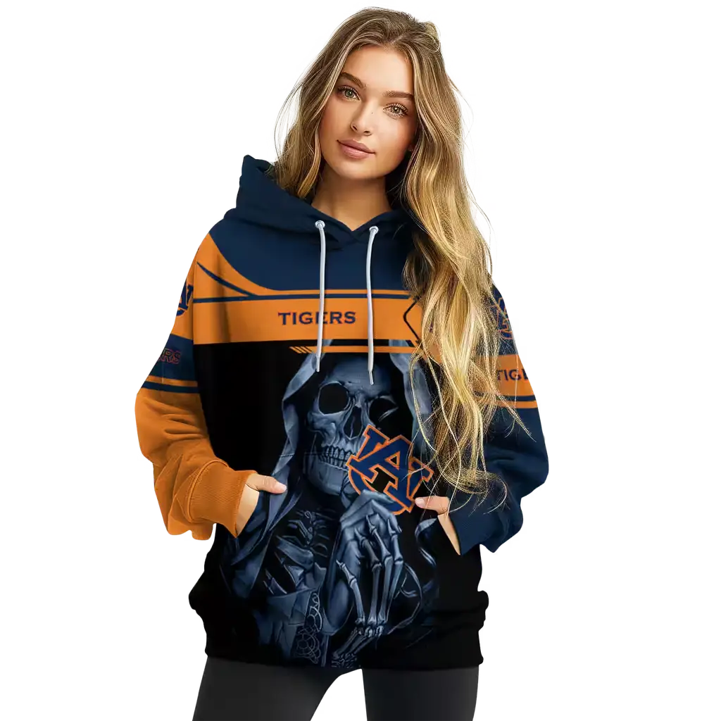 customized auburn tigers grim reaper navy blue black hoodie high quality customized auburn tigers grim reaper navy blue black hoodie high quality