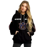 customized auburn tigers punisher skull black hoodie best selling