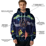 customized auburn tigers spongebob patrick star navy blue navy hoodie best selling