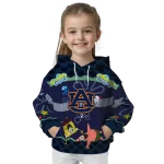 customized auburn tigers spongebob patrick star navy blue navy hoodie best selling