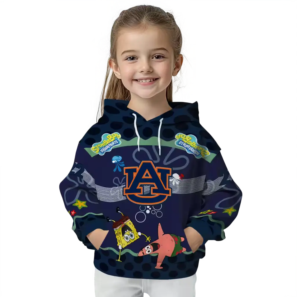 customized auburn tigers spongebob patrick star navy blue navy hoodie top rated customized auburn tigers spongebob patrick star navy blue navy hoodie top rated