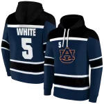 customized auburn tigers striped pattern navy blue hoodie best selling