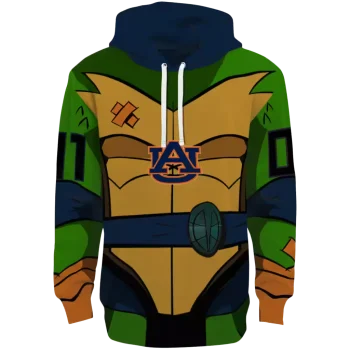 customized auburn tigers superhero armor navy blue green hoodie best selling