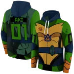 customized auburn tigers superhero armor navy blue green hoodie best selling