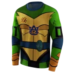 customized auburn tigers superhero armor navy blue green hoodie best selling