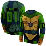 customized auburn tigers superhero armor navy blue green hoodie best selling