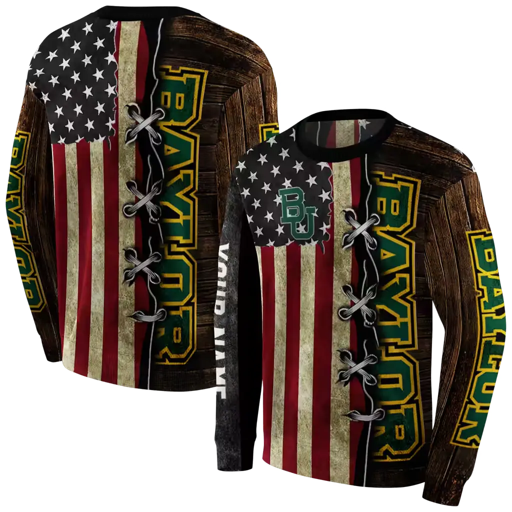 customized baylor bears american pride hoodie premium grade customized baylor bears american pride hoodie premium grade