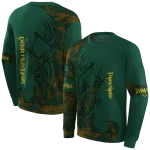customized baylor bears deer silhouette green hoodie best selling