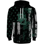 customized baylor bears distressed flag green black hoodie best selling