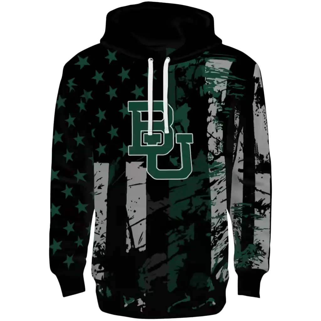 customized baylor bears distressed flag green black hoodie best selling customized baylor bears distressed flag green black hoodie best selling