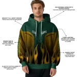 customized baylor bears flame design green hoodie best selling