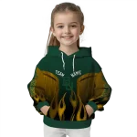 customized baylor bears flame design green hoodie best selling