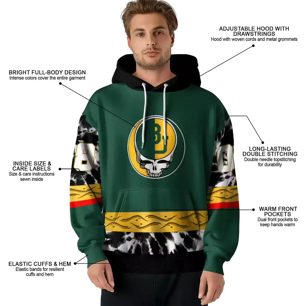 customized baylor bears grateful vibes green hoodie latest model customized baylor bears grateful vibes green hoodie latest model