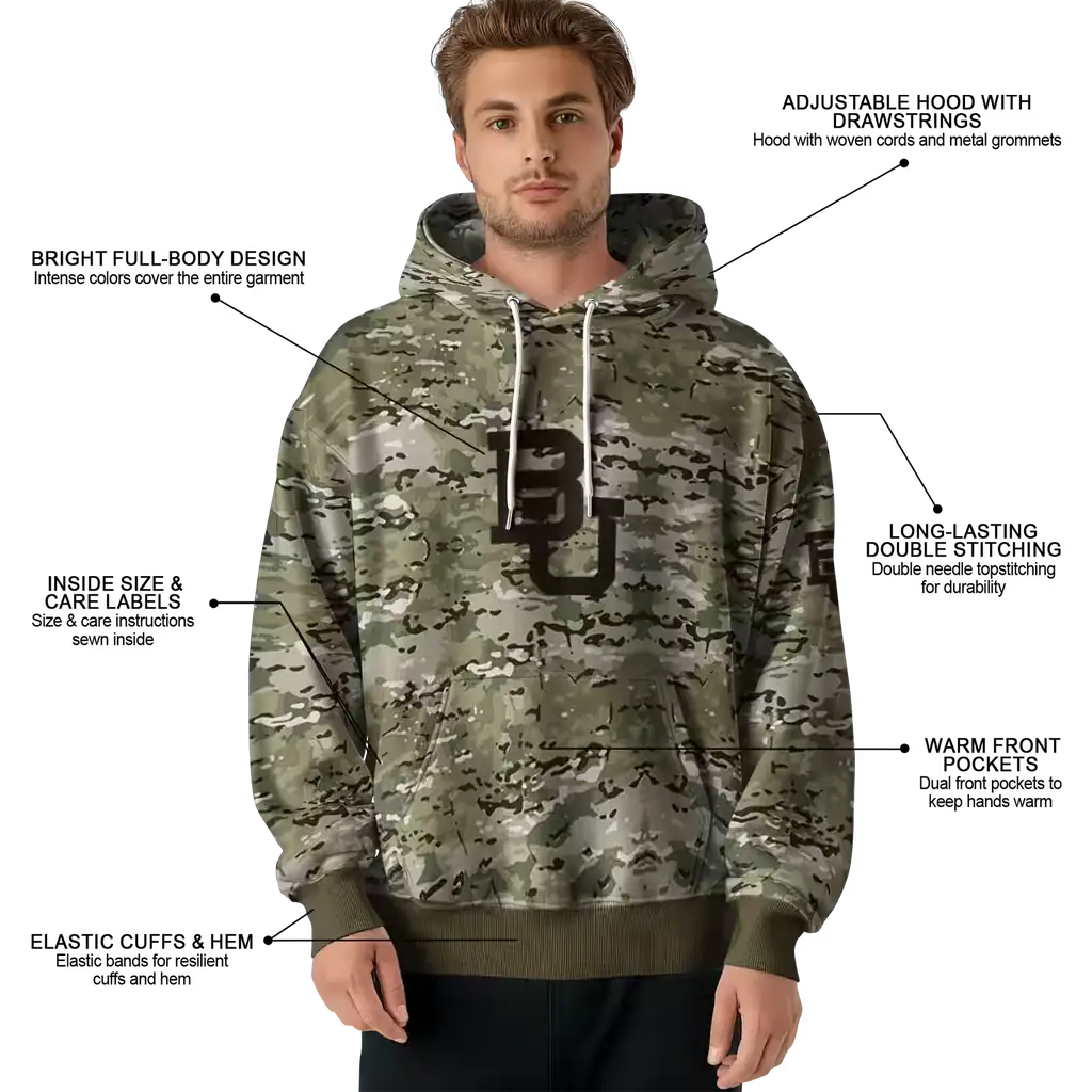 customized baylor bears military style hoodie latest model customized baylor bears military style hoodie latest model