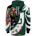 customized baylor bears puzzle pieces green hoodie best selling