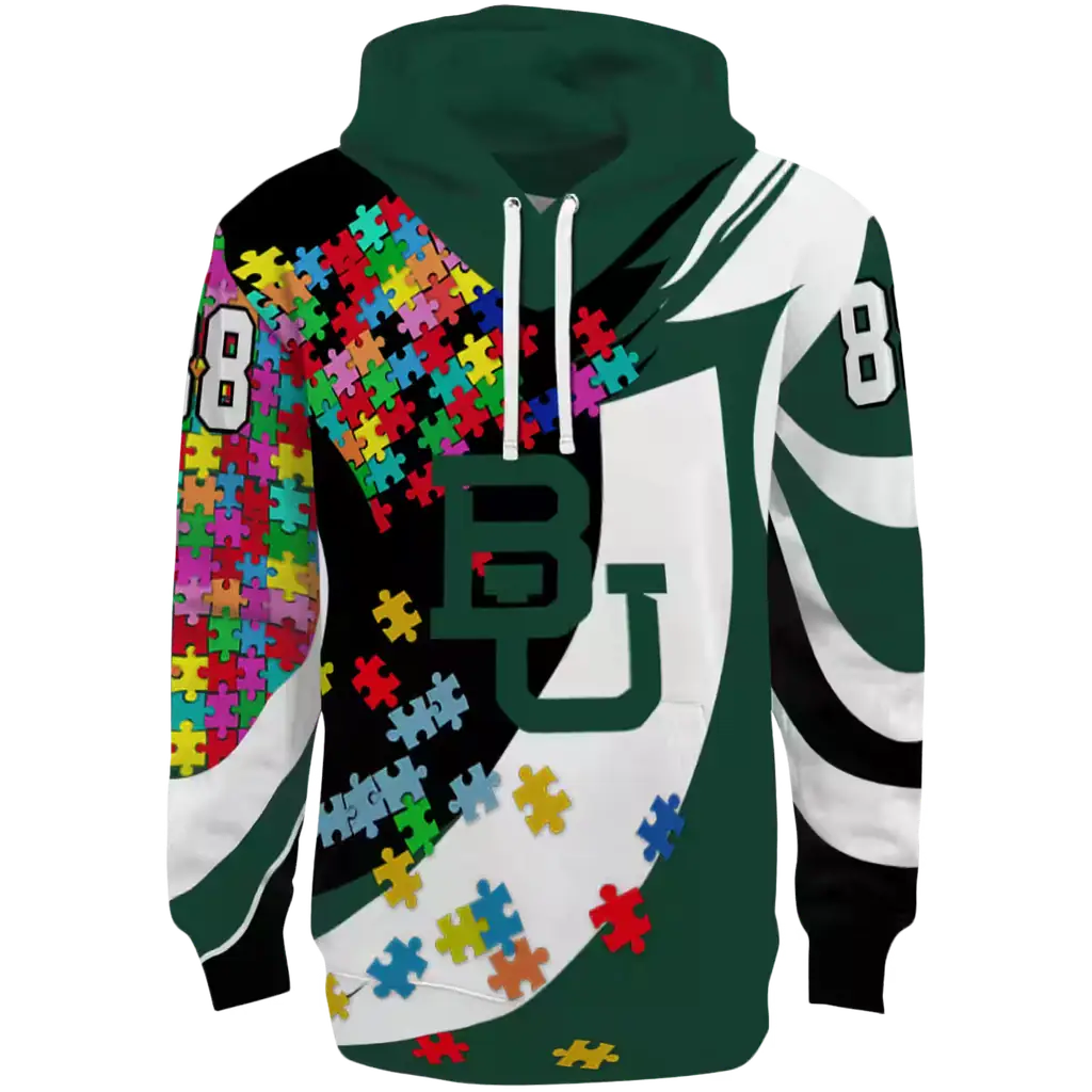 customized baylor bears puzzle pieces green hoodie best selling customized baylor bears puzzle pieces green hoodie best selling