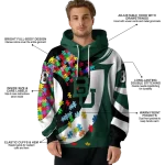customized baylor bears puzzle pieces green hoodie best selling