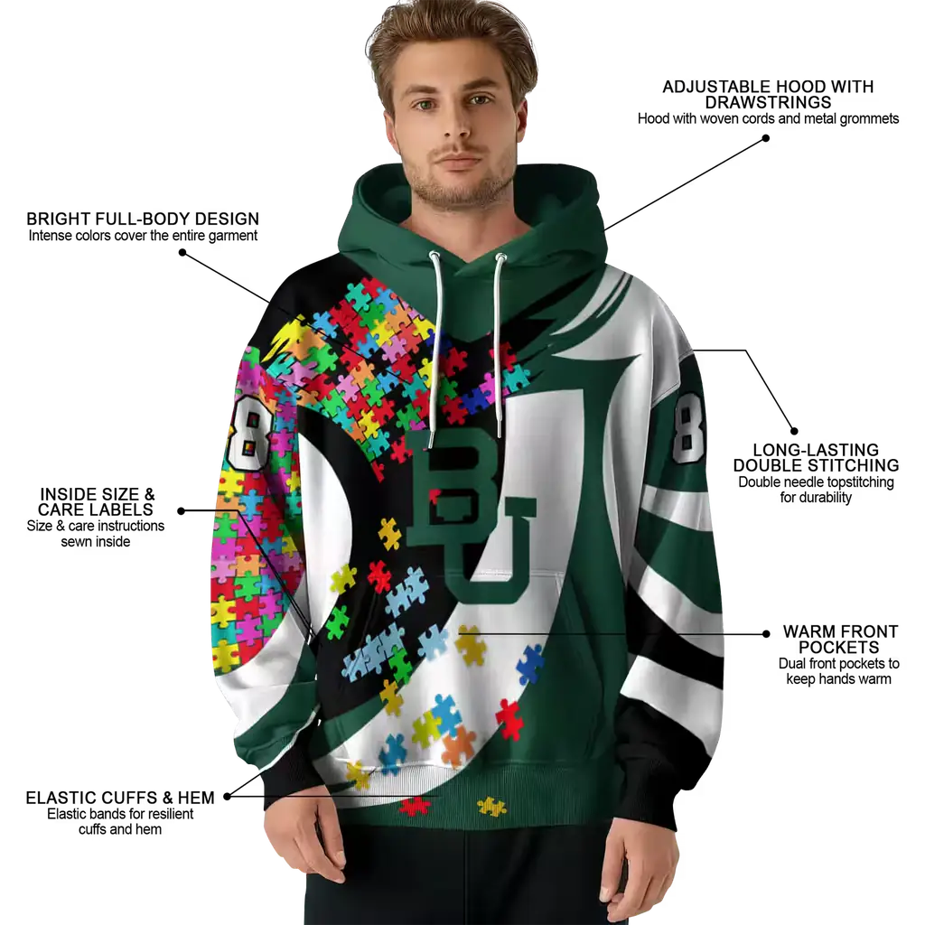 customized baylor bears puzzle pieces green hoodie latest model customized baylor bears puzzle pieces green hoodie latest model